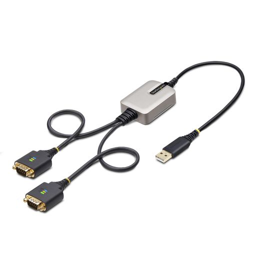 StarTech.comUSB-RS232Cシリアル変換ケーブル/ストレート/USB2.0接続/61cm/2ポートD-Sub9ピン/オス-オス/FTDIFT232R/COM番号保持機能/着脱式ねじ StarTech.comUSB-RS232Cシリアル変換ケーブル/ストレート/USB2.0接続/61cm/2ポートD-Sub9ピン/オス-オス/FTDIFT232R/COM番号保持機能/着脱式ねじ