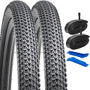 2本セット241.95タイヤ60TPI超耐久自転車タイヤ24x1.9554-507+チューブ米式バルブ32mm+タイヤレバータイヤ24x1.95自転車タイヤ24...