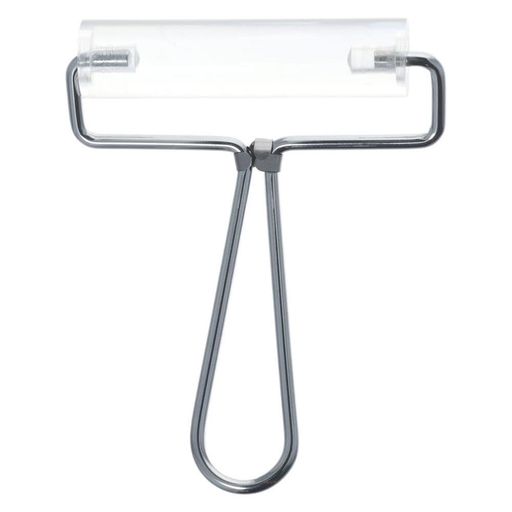 15CMアクリル粘土ローラー、ノンスティック透明粘土麺棒、スチールハンドル超軽量粘土ローラー、ポリマ..