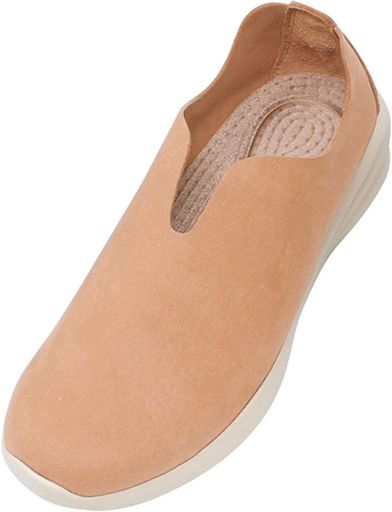 フレックスウォーク足ツボの付いた衝撃吸収インソール猫背など姿勢もスッキリ足裏スリッポンサーモンピ..