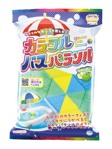 ノルコーポレーション入浴剤あそぶろカラフルバスパラソルフレッシュパラソルグリーンアップルの香りAS..