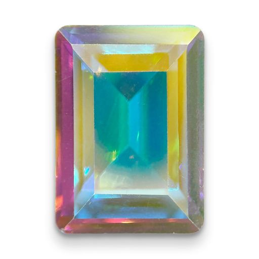 AURORAクリスタルステップカットバゲット-Vカット10x8mmクリスタルAB14pcs