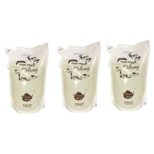 【x3個セット】サニープレイスナノサプリヘアクレンジングシャンプーウーロン800ml(詰替用)