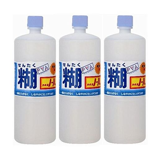 【まとめ買い】カネヨ石鹸洗濯のりカネヨノール液体本体750mlx3個