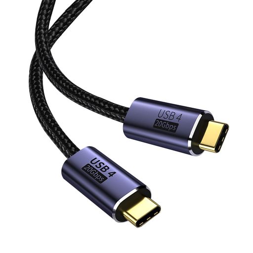 【最大100W超高速充電対応】USB Type-C PD 規格に準拠し、22AWG太い電源コードを採用、最大100W (20Vx5A)の大電流で接続機器への安定給電が可能です。 1.5時間で新しいMacBook 12インチをフル充電できます。自宅用、職場用、旅行用などいろんな場所で大活躍しています。▲PD充電を実現するために、デバイスとアダプタはPD機能をサポートする必要があります。※ご使用のデバイスにより供給スピードが異なります。 【20Gbps超高速データ転送】USB4規格に対応し、20Gbpsの超高速データ転送で、音楽、映画、写真、HD動画をわずか数秒で転送できます。また、映像出力可能なUSB-Cポートを搭載したスマートフォン・タブレット・ラップトップ本体を映像入力可能なUSB-Cポートを持つモニターに接続することにより、第二の画面で8K画像が見れます。小さい画面から解放します! 【安全の充電】USBC4ケーブルの仕様が高いため、ケーブルの直径は太いです。E-Markerの充電保護システムにより、安全、安定な急速充電が可能。過充電、発熱などから大切なデバイスを保護し、デバイスの損傷を防止します。