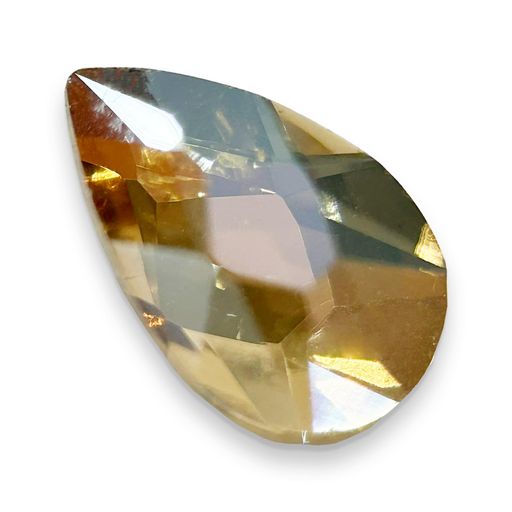 AURORAクリスタルペアシェイプ-フラットバック8x5mmゴールデンシャドウ15pcs