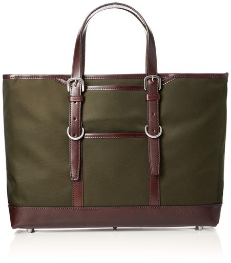 [エバウィン]トートバッグ日本製イタリア産ナイロンカーキ(4)