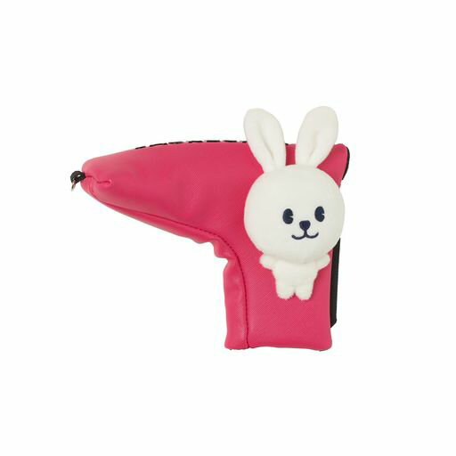 [ジャックバニー]継続定番商品うさぎパターカバー(ピン型用・マグネット)/ゴルフPT/262-4984804090_ピンクFR