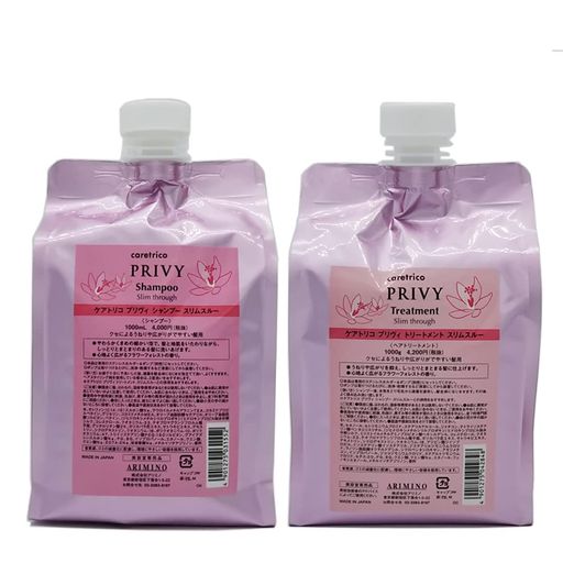 アリミノケアトリコプリヴィスリムスルーシャンプー1000mL+トリートメント1000g詰替用セット