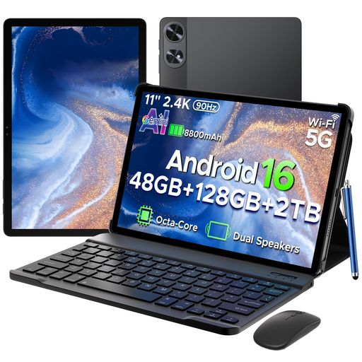 エンターテインメント 【Android 16 + Gemini AI】Android 16を搭載したP11 Pro 11インチタブレットは、あらゆるシーンでシームレスな操作性を実現。タッチ感度と操作の細部まで最適化し、スムーズな操作感を提供します。Gemini AIとの高度な統合により、操作はよりスマートに、ユーザーエクスペリエンスはよりパーソナライズされます。高速なWi-Fi 5と安定したBluetooth 5.0接続により、総合的なパフォーマンスとインテリジェンスが向上します。 【11インチIPS FHD 2.4K大画面 + 120Hz】P11 Pro Androidタブレットは、11インチFHD(1920x1200)IPSディスプレイと2.4K超高解像度を搭載し、優れた視聴体験を提供します。120Hzのリフレッシュレートとステレオデュアルスピーカーにより、広大で鮮やかなオーディオビジュアルの世界を実現します。キーボード付きP11 Proタブレットは、3.5mmヘッドホンジャックも搭載しており、公共の場での共有やプライベートでの鑑賞など、あらゆる場面で臨場感あふれるリスニング体験が可能です。