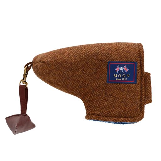 丸真ゴルフパターカバーピンタイプ用イギリスMOONセピアヘリンボーン初心者0415009400