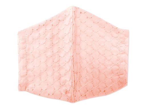 (0840-4)宇仁繊維日本製綿100%レースコットンレースマスクファッションマスク布マスク【ミニラウンドレ..