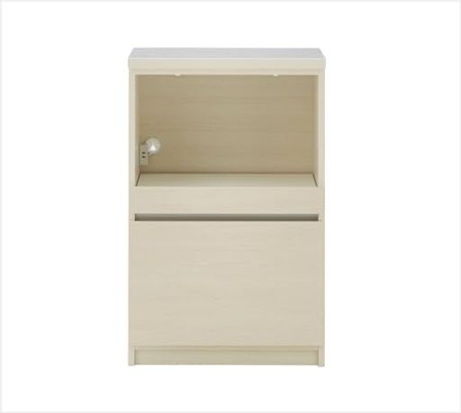 ユノックス カウンターボード[幅60cm 奥行45cm 高さ93cm ホワイト] オープンカウンター 収納棚 炊飯器 ケトル ポット レンジ台 キッチンカウンター カウンター収納 引き出し コンパクト 日本…