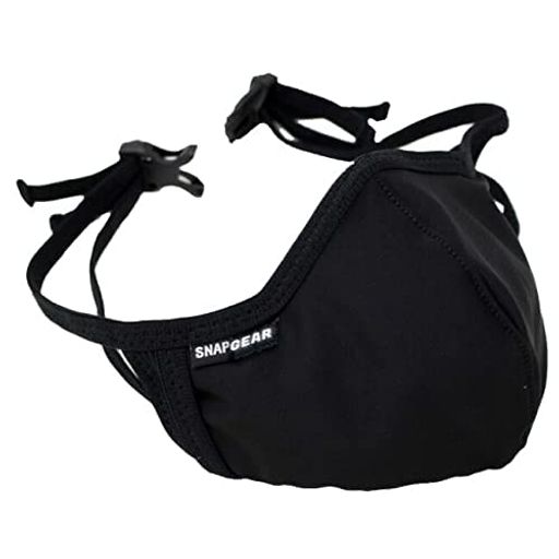 [スナップ]SNAPGEARフィルターポケット収納付きマスク耳にかけない撥水スポーツマスクバックル仕様