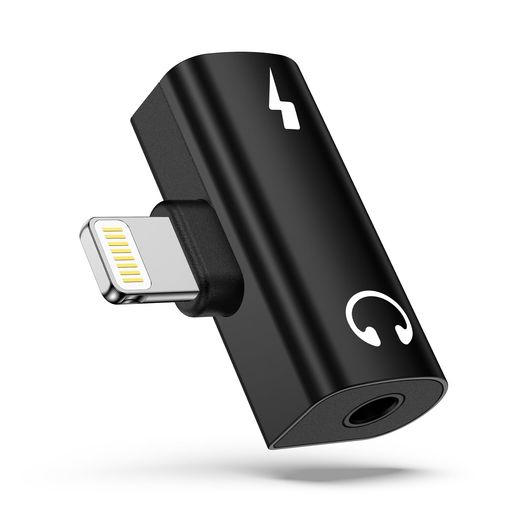 GAEF 2in1 Lightning to 3.5mm イヤホンジャック iPhone 音楽+充電 T字型 軽量&合...