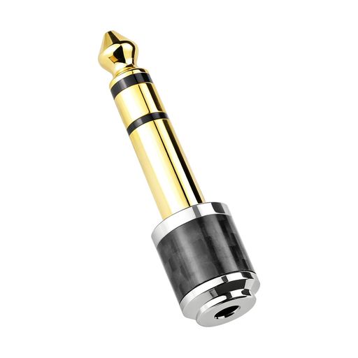 3APLUS TX63 6.35mm-3.5mm 変換アダプター 6.35mmオス-3.5mmメス イヤホンプラグジャック変換 1個入り