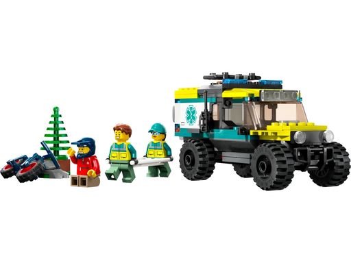 Other - レゴ(LEGO)40582シティ4x4オフロード救急車レスキュー限定版2023年セット6+162ピースクールなオフロード車と3つのミニフィギュア付きメインカラーとしてイエローグリーンとレッド