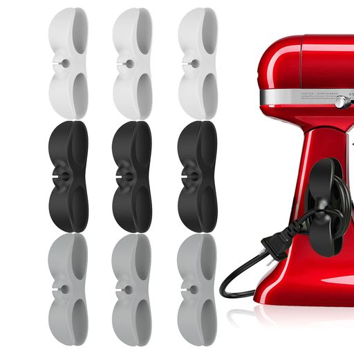 UMUST 9PCS コード まとめる,家電製品 コード 巻き取り,ケーブル まとめる,シリコン製 家電コード ホルダー,電源コード収納,コード クリップ、最新デザイン ケーブル ホルダーを コーヒー機…