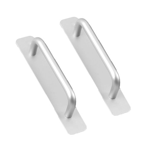 【アルミ合金製ハンドル、穴あけ不要】シルバー、サイズ 147*25mm、厚さ 2.5mm、接着剤付き、クローゼット、キッチンキャビネットなどに適用 【実用的なハンドル、接着剤で貼り付け可能】シルバーアルミ合金、サイズ 147*25mm、クローゼット、キッチンキャビネット、トレイなどに適用、取り付け簡単 【便利なハンドル、接着剤付き】シルバーアルミ合金、サイズが適切、穴あけ不要で取り付け簡単、さまざまなシーンに適応し、実用的で便利 【シンプルなハンドル、アルミ合金製】シルバー、2個入り、サイズがコンパクト、接着剤付きで取り付け簡単、さまざまな家具に適合 【洗練されたハンドル、アルミ合金】シルバー、サイズ 147*25mm、シンプルなデザイン、さまざまな家具に適応し、質感をアップ