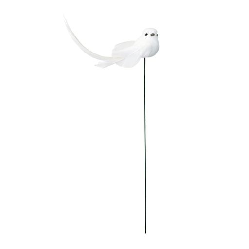 東京堂(Tokyodo)ハッピーバードピックM#001ホワイトW12xD3xH4.5/L22cm1袋(3本)ZP000092-001