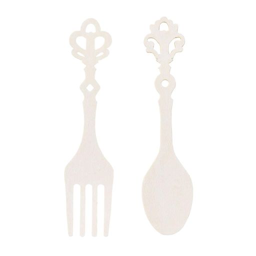 東京堂(Tokyodo)ウッドカトラリー#001ホワイトL11.5xW2.7xD0.2cm1袋(2個)ZE009088-001