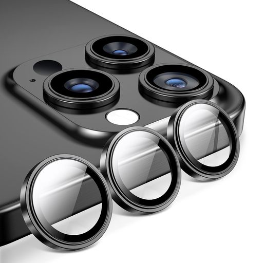 【ガイド枠一体化】MAGICJOHNいPHONE13PRO/13PROMAXカメラ保護カバー黒縁取りオープナー付き簡単装着いPHONE13PROカメラレンズカバー露出オーバー防止航空用アルミ合金防塵IPHONEカメラカバー