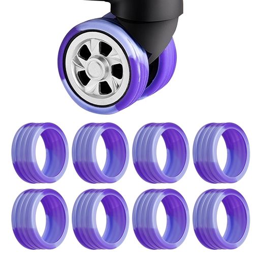 [IOLOYU]キャスターカバースーツケースキャスターカバー車輪カバー8個セットスーツケースタイヤカバー..