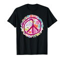FlowerPowerPEACESign1-HappyFanFunTシャツ