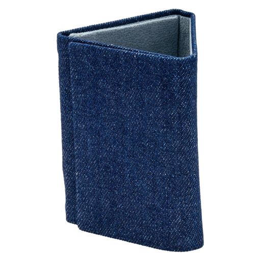 テーシーケースメガネスタンドおしゃれ折り畳み眼鏡スタンドハードケースステンレスPUネイビー名刺サイ..