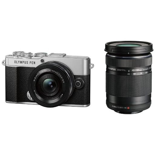 OM SYSTEM PEN E-P7 EZダブルズームキット シルバー