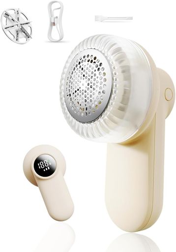 【新登場 人気】けだまとり電動毛玉取り電動毛玉取り器毛玉クリーナーLCD液晶ディスプレイ強力6枚刃スピード3段階調整USB充電式けだまとり電動人気带...