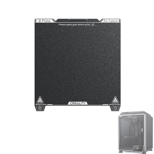 Creality Upgrade K1C つや消しPEI ビルドプレートキット(235 * 235mm)、ソフトマグネットステッカーなし、ワイプノズルデザイン、耐摩耗性と高温、K1C用3Dプリンタープラットフォーム