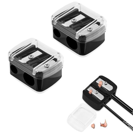 SZSLアイライナー削り器【2個セットブラック】アイブロウペンシルシャープナー眉ペンシル削り鉛筆削り..