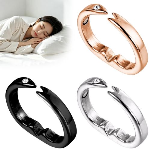 【3個入】いびき防止 リング いびき防止グッズ 安眠リング いびき軽減 指輪 つぼ 無呼吸 安眠 3色セット