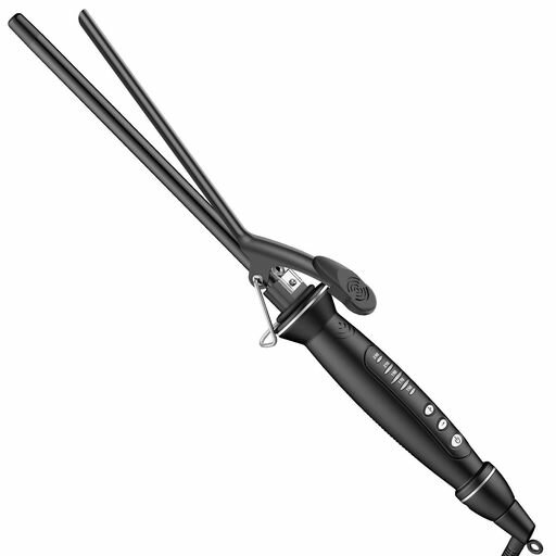 カーリング 【極細13mm&amp;時短ロングバレル】 ショートヘアやメンズのスタイリングに最適な13mmの極細バレル。流行のツイストスパイラルや波巻きパーマ風スタイルが自宅で簡単に作れます。さらに、一般的な極細コテにはない「ロングバレル」を採用しているため、ロングヘアのタイトなスパイラルカール(チュロスヘア)も一度に多く巻けて、圧倒的な時短を実現します。 【髪を熱から守るセラミックコーティング】 細かいカールを作る際は髪に熱が伝わりやすいため、高品質なトルマリンセラミック加工を採用しました。髪の滑りが良く、摩擦によるダメージを軽減。加熱時にマイナスイオンを放出し、パサつきがちなパーマ風スタイルも、ツヤと潤いのある綺麗な仕上がりに。一日中崩れないスタイルをキープします。 【30秒急速加熱&amp;5段階温度調節】 高性能PTCヒーター搭載で、電源を入れてからわずか30秒でスピーディーに立ち上がり、忙しい朝の救世主に。150°C~230°Cまで、髪質に合わせて5段階の温度調整が可能。細くて柔らかい髪から、メンズの太くて硬い髪まで、どんな髪質もしっかりと理想のカールに癖付けができます。