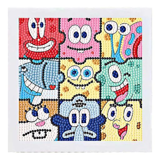 Yartmixs クロスステッチキット ダイヤモンドの絵画 赤いカニ、ピンクのヒトデ、青...