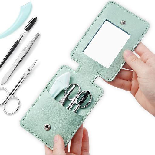 LEVYWAVE初心者携帯用4点手入れツールセット眉毛はさみグルーミング多機能ひげ鼻毛カット身だしなみセ..