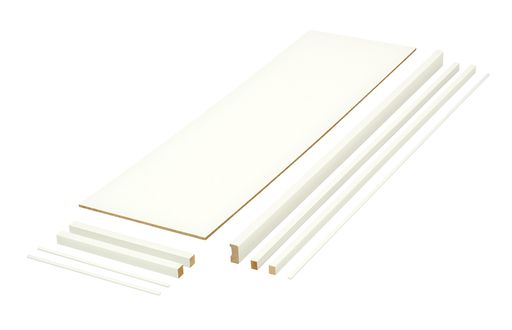 南海プライウッド収納棚枕棚Cシリーズシェルホワイト400x897mmMC-SLW3-A