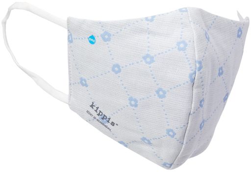 [キッピス]ガーゼマスクク-ルマスク30701090レディースブルー横約14.5cmx13cm