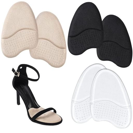 YJRUNFUパンプス中敷きつま先用インソール爪先クッション3色6枚インソールハイヒールインソール前ズレ..