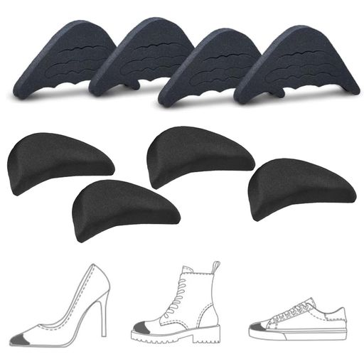 靴サイズ調整、4ペアつま先クッション靴のサイズ調整爪先クッションつま先フィラーパンプスつま先パッ..