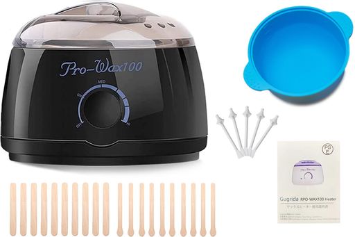 ブラジリアンワックス脱毛GugridaPRO-WAXバージョンアップ版ワックスヒーターセットGugrida日本語説明..