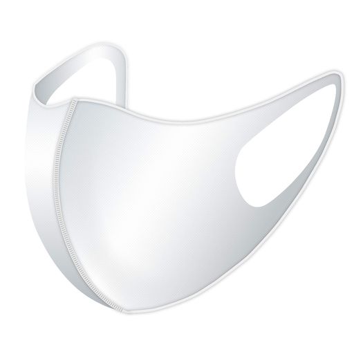 D&M(ディーエム)サポーターメーカーの洗える伸縮マスク(1ヶ入り)日本製ホワイト