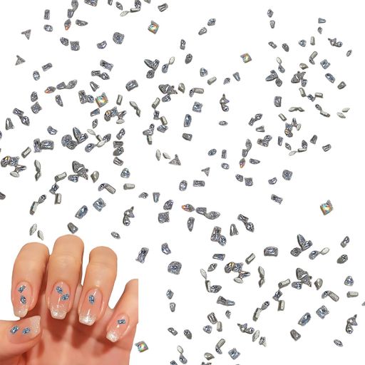 YIBOOOMネイルストーンネイルパーツ立体小さいラインストーンクリアキラキラジュエリーデコパーツ手芸..