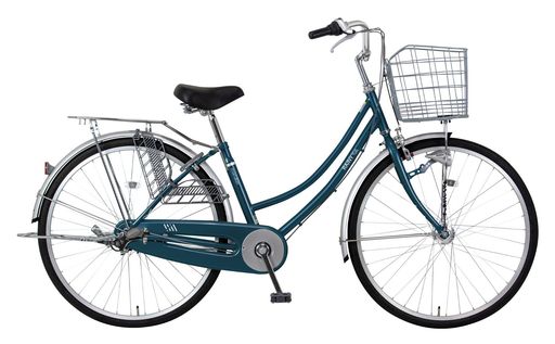 MARCLE(マルクル)【完全組立配送】26型MCレイニーホーム内装3段BAA適合車LEDオートライト耐摩耗タイヤ+肉厚チューブピーコックブルー