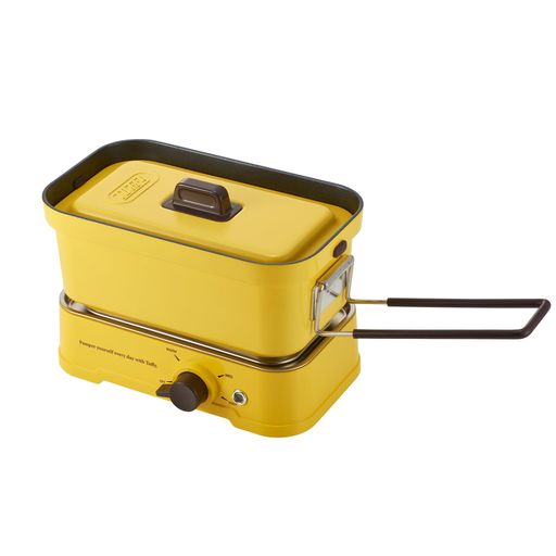 【Toffy/トフィー】ホットメスティンK-MS1電気メスティン直火対応火力調節炊飯焼く煮る蒸す炒める1Lレトロサンドイエロー