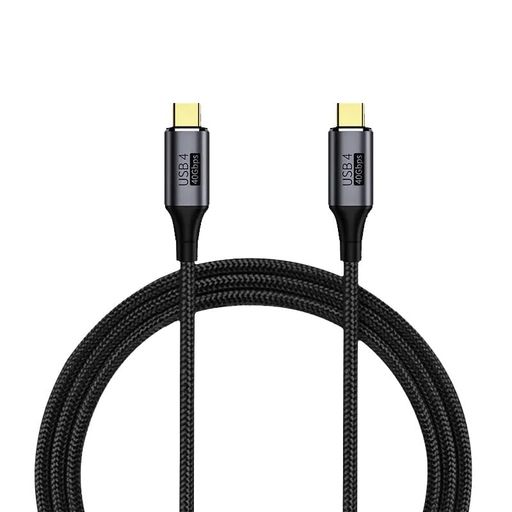 JTT Type C to Type C USB 4.0 Multifunctional Data Cable 1m JTU4CC10-BK