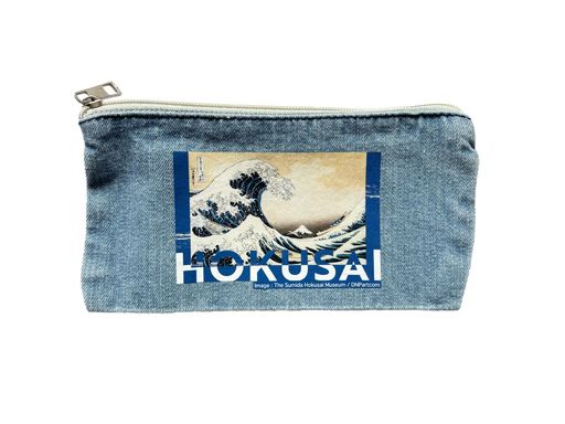 ステッドファスト葛飾北斎デニムポーチ富岳三十六景神奈川沖浪裏KH5663