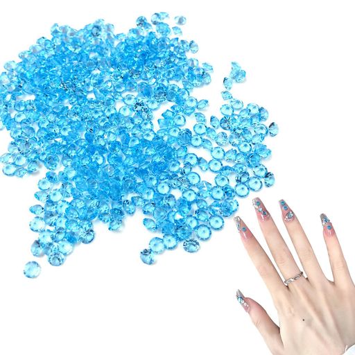 ZHEJIAネイルパーツラインストーン(約1200粒)アクリルストーンクリスタル3d立体DIY爪に面樹脂携帯ケー..