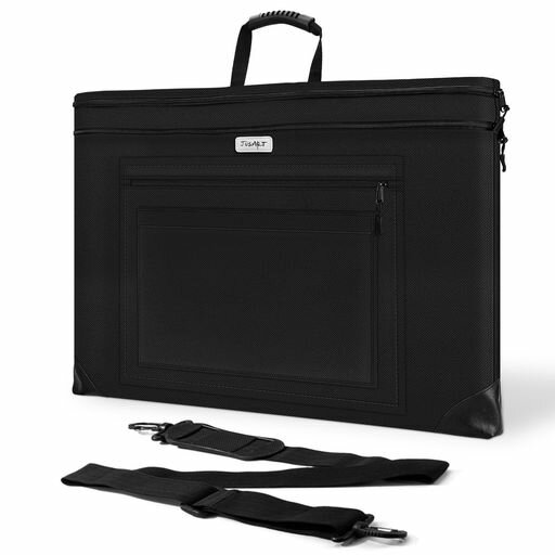 JusArt大型アートポートフォリオケースアートポートフォリオトートバッグポスターボード収納ポートフォ..